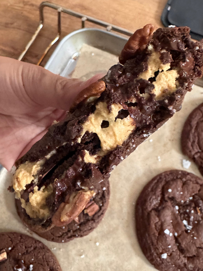 Organic Peanut Butter Triple Chocolate Pecan Cookie